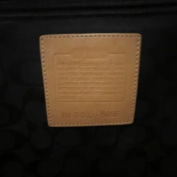 Coach Wheeled Carry-On in Black Canvas with Signature Logo Interior - Picture 11 of 17